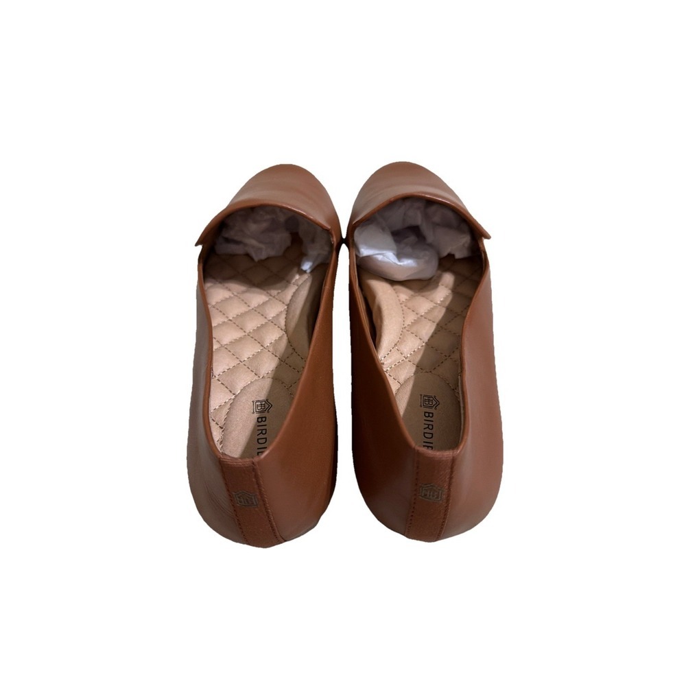 Birdies The Starling Loafer Comfort Cognac Leather 7.5 Flat Shoes Minimalist - Picture 4 of 7